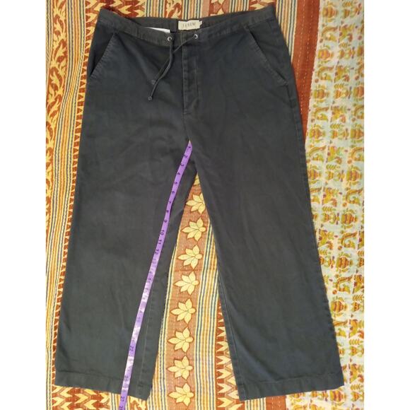 J.Crew Men's Drawstring Pants Made in Mauritius SZ 34 L Gray - Picture 5 of 7